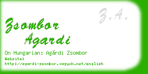 zsombor agardi business card